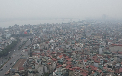 Hà Nội lại mờ mịt sương mù và bụi khí