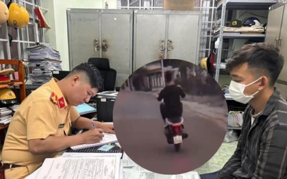 Quay clip ‘bốc đầu’ đăng lên mạng xã hội, nam thanh niên bị tịch thu xe