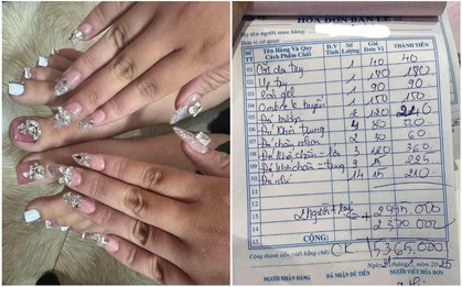 Xôn xao bộ nail giá hơn 5 triệu đồng gây chao đảo cõi mạng và loạt hoá đơn "nóng" nhất Tết này