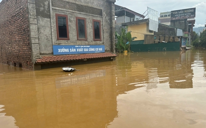 Một địa phương ở miền Bắc đang ngập sâu toàn tỉnh, đã phát tin lũ khẩn cấp