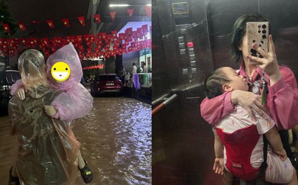 Buổi tối kinh hoàng không thể quên với các bà mẹ: Đường tắc, mưa như trút, sét đánh ngang đầu... con thì chưa đón được