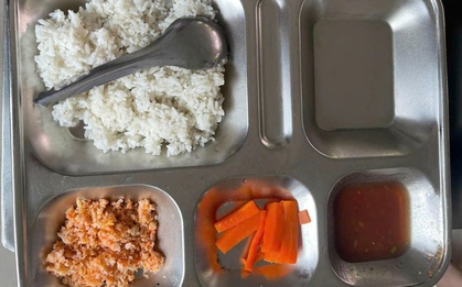 Suất cơm bán trú "lèo tèo" gây xôn xao: Lãnh đạo trường tiểu học ở Huế lên tiếng