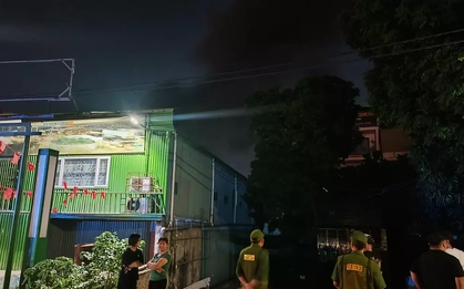 Hà Nội: Cháy lớn tại nhà xưởng trên đường Nguyễn Khoái