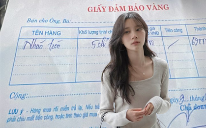 Bức ảnh hóa đơn cùng “tuyên ngôn mua vàng” khiến nhiều người nể ra mặt
