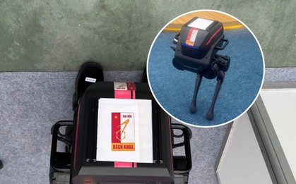 Vì sao logo Đại học Bách khoa Hà Nội lại được dán trên robot nhập khẩu?