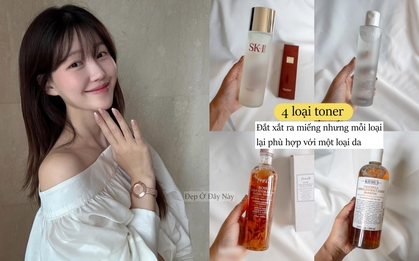 Tôi thử 4 loại toner nổi tiếng và phát hiện ra loại "nước thần" thật sự đáng tiền