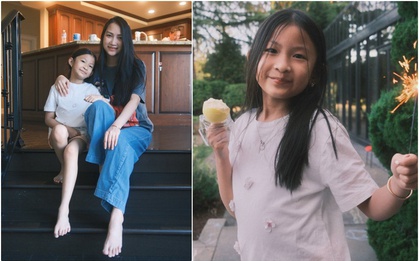 Bình rượu mơ nhà "anh hai" Lam Trường và vợ kém 17 tuổi: Mới 8 tuổi đã cao vổng, chân dài thẳng tắp, tóc đen tuyền xinh yêu vô cùng!