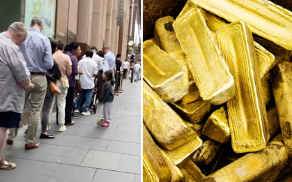 Không chỉ người Việt Nam, người dân của quốc gia này cũng đang xếp hàng dài chờ mua vàng