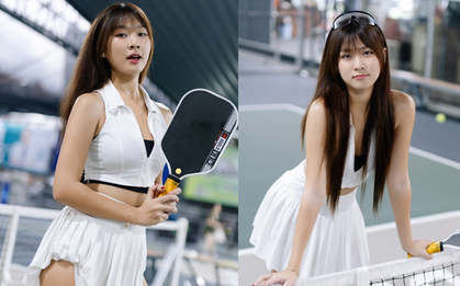 Em Kim vén váy tập Pickleball 7 ngày/tuần, ngày nhiều nhất 16 tiếng!