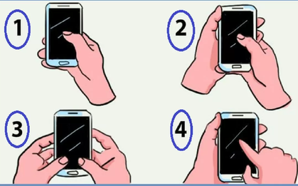Cách cầm điện thoại nói lên tính cách khác biệt gì ở bạn?