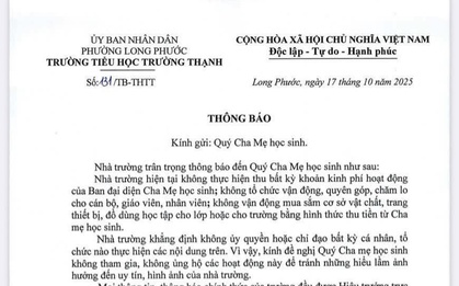 Trường học ở TP HCM ra thông báo "khẩn" sau khi phụ huynh vận động thu sai quy định