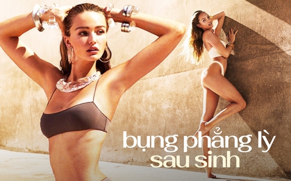Siêu mẫu 37 tuổi sinh 2 con bụng vẫn phẳng lỳ nhờ chăm tập 1 môn rất tốt cho nội tiết: Phụ nữ sau tuổi 30 và trải qua sinh đẻ không tập quá phí!