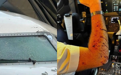 "Mảnh vỡ vũ trụ" đâm vào buồng lái máy bay ở độ cao 11.000m