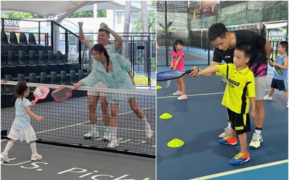 Các bé cũng nhập hội pickleball: Trên sân toàn "cây vợt nhí" điêu luyện, có cả HLV dạy kèm chuyên nghiệp