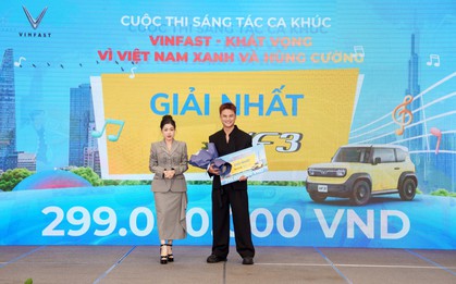 Tác giả chiến thắng cuộc thi sáng tác ca khúc VinFast tiết lộ lí do ra đời khó tin của bài hát giành giải Nhất