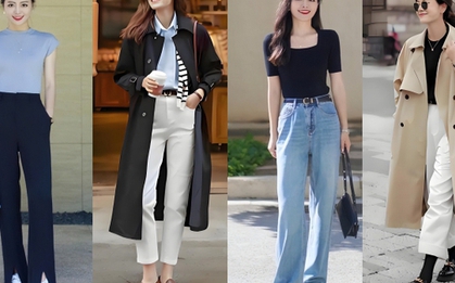 Chỉ thay đôi giày, outfit với quần ống rộng tăng thêm 200% khí chất