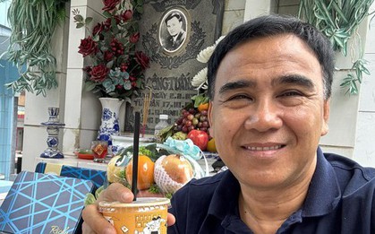 MC Quyền Linh, Phương Điền… thăm mộ Lê Công Tuấn Anh