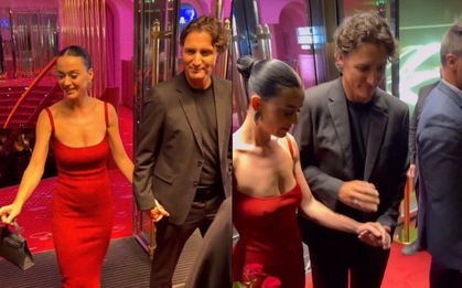 Katy Perry đón tuổi mới tình tứ bên cựu Thủ tướng Canada