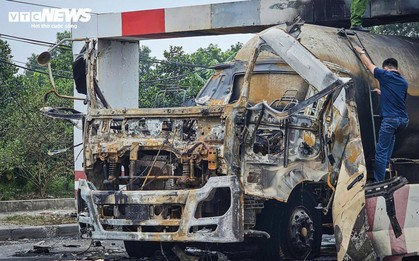 Hiện trường xe bồn nổ như bom: Xé toạc cabin, thổi bay cửa kính nhà dân