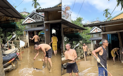 Du lịch Việt Nam đúng đợt mưa bão, khách Tây có thêm trải nghiệm mới: Dân mạng xem vừa buồn cười vừa thích thú