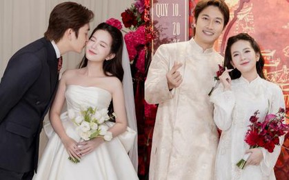 Đình Tú - Ngọc Huyền quá đẹp đôi trong lễ ăn hỏi, chú rể thổ lộ mất ngủ cả đêm!