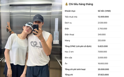 Nhà 4 người tiêu 38 triệu/tháng