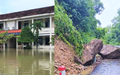 Ngập lụt và sạt lở nhiều nơi ở Gia Lai, hơn 2.600 học sinh nghỉ học