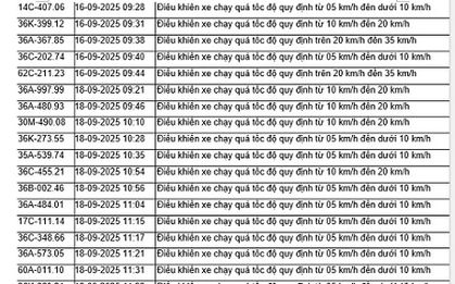 52 chủ xe vượt đèn đỏ có biển số sau nhanh chóng nộp phạt nguội theo Nghị định 168