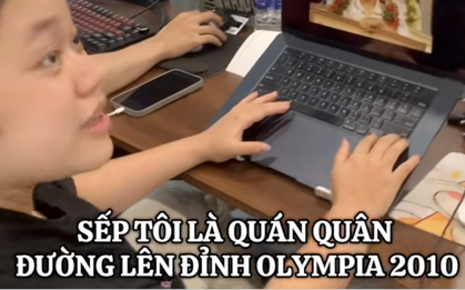 Phản ứng sốc của cô gái khi biết sếp mình chính là... Quán quân Olympia: Quả này đố dám cãi!