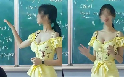 Cô giáo tiếng Anh trở thành tâm điểm trên MXH