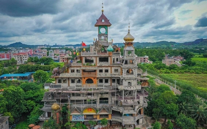 Bên trong "biệt thự điên" 51 tỷ, cao 30m, xây theo trí tưởng tượng suốt 10 năm của một nông dân Trung Quốc