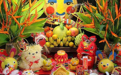 Cách bày mâm ngũ quả Trung thu ở 3 miền Bắc, Trung, Nam