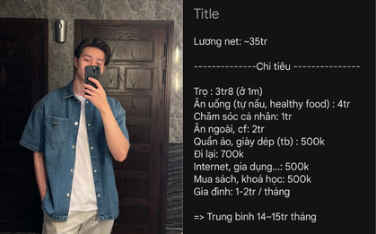 “Kiếm 35, tiêu 15”: Chàng trai 26 tuổi ở TP.HCM được khen tới tấp vì 1 thứ