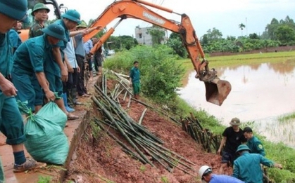 Bác tin vỡ đê sông Thương ở Bắc Ninh