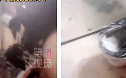 Bồn cầu thông minh nổ tung khiến tường cháy đen, sàn ngập nước