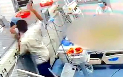 Camera ghi lại cảnh 1 điều dưỡng ở TP HCM bị hành hung khi đang cấp cứu bệnh nhân