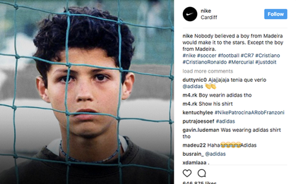 Lần ăn cắp ảnh nhớ đời của Nike khiến Cristiano Ronaldo bị ê chề