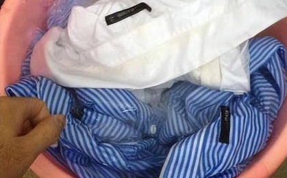 Dù quần áo ố vàng hay bẩn đến mấy, "bát nước thần" này cũng trị được