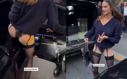 Quần 150 triệu của Alessandra Ambrosio gây sốc vì như không mặc gì