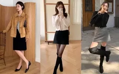 Mùa đông vẫn nên mặc chân váy ngắn vì có 10 cách diện đẹp long lanh