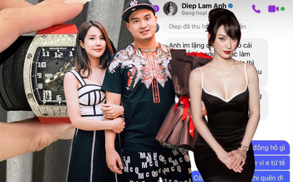 Trớ trêu: Đức Phạm và Vũ Thúy Quỳnh mang đồng hồ đôi tiền tỷ, giống quà đòi lại Diệp Lâm Anh