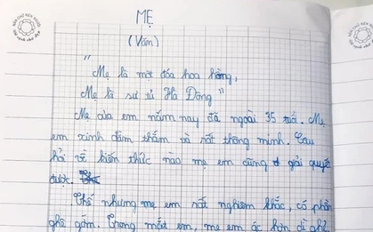 Học sinh tiểu học viết văn tả mẹ "ác hơn dì nghẻ" khiến dân mạng cười đau bụng, đoạn kết mới là đỉnh cao