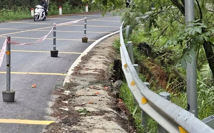 Đèo Mimosa xuất hiện điểm sạt lở mới