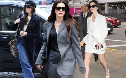 Đẳng cấp thời trang mùa đông của Anne Hathaway: Lên đồ sang trọng với toàn những item cơ bản nhất