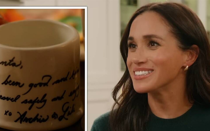 “Meghan Markle khoe thư Giáng sinh của Archie - Lilibet: Không xin quà, chỉ dặn ‘ông già Noel đi đường bình an’”