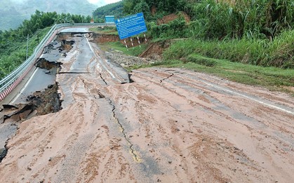 Đèo Khánh Lê xuất hiện điểm đứt gãy nghiêm trọng