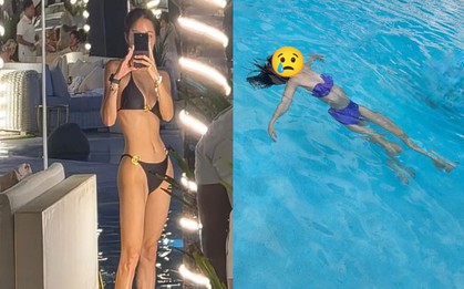 Phát hoảng ca sĩ đình đám diện bikini, khoe thân hình mỏng như tờ giấy