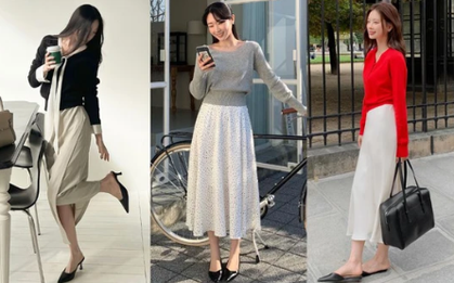 Áo len và chân váy: Bộ đôi siêu nữ tính và thanh lịch, đẹp khó cưỡng trong mùa đông