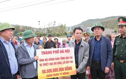 Hà Nội hỗ trợ Gia Lai thêm 200 tỷ đồng khắc phục hậu quả mưa lũ