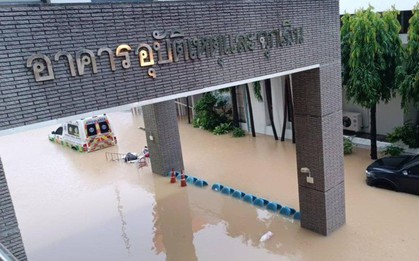 Bệnh viện Thái Lan ngập trong lũ lịch sử, đối mặt nguy cơ thiếu oxy